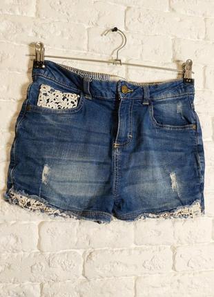 Фирменные джинсовые шорты 12-13 лет