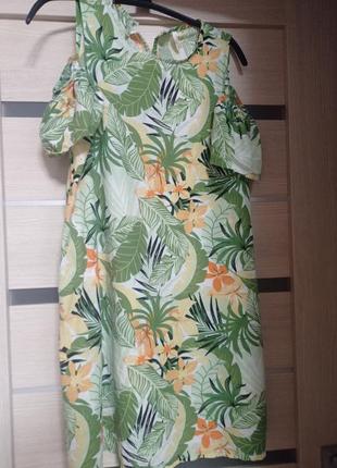 Платье коттоновое на 146-152 см рост2 фото