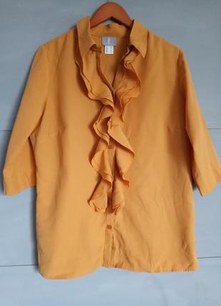 Яркая блуза. стильная кофточка. рубашка. рюши. воланы. большой размер. батал