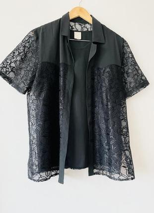 Набір двійка з мереживом батал, великий розмір