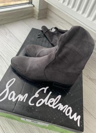 Ботфорты sam edelman натуральная замша7 фото