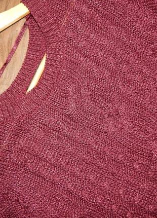 Теплый вязаный свитер размер м5 фото