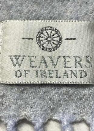 Шарф weavers of ireland, шерсть+кашемир, 170*28 см, как новый!4 фото