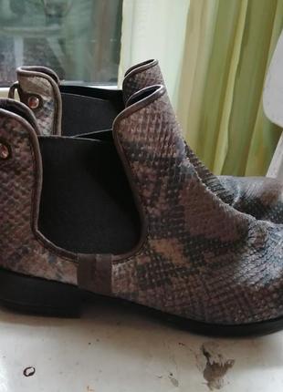 Ботинки кожа