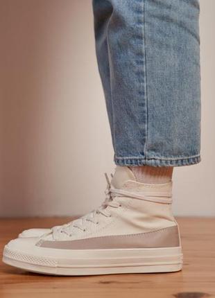 Кеди converse beige