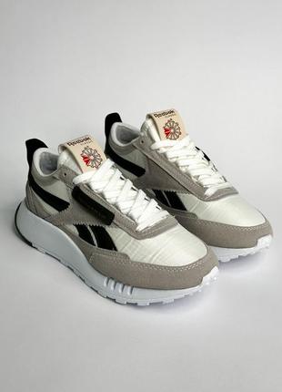 Reebok legacy gray/white2 фото