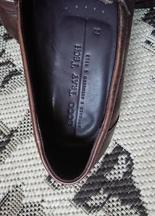 Брендовые фирменные туфли лоферы ecco mens citytray penny loafer cocoa brow,оригинал,новые,размер 42,made in portugal.8 фото