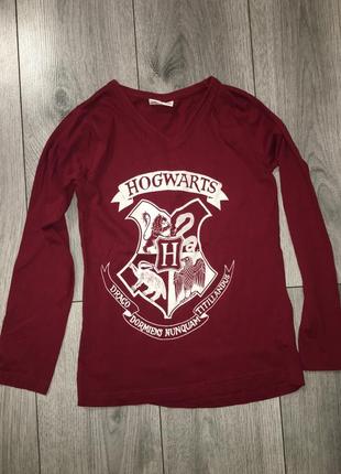 Футболка harry potter hogwats лонгслив