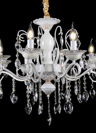 Класична люстра з кришталем та золотою патиною splendid-ray 30-3341-42