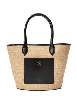 Соломенная сумка виктория сикрет victoria’s secret