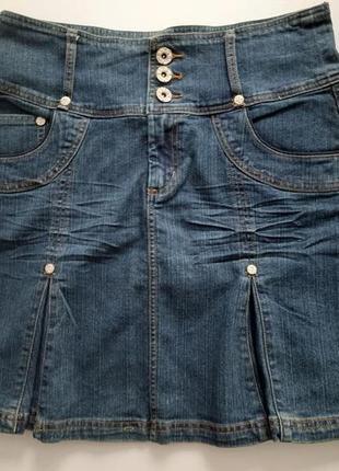 Спідниця джинсова розмір m- l1 фото
