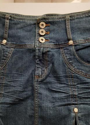 Спідниця джинсова розмір m- l2 фото
