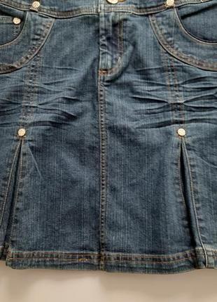 Спідниця джинсова розмір m- l5 фото