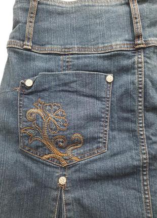 Спідниця джинсова розмір m- l7 фото