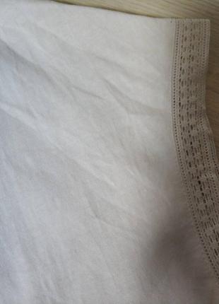 Стильная белая блузка блуза футболка вышиванка оверсайз бренд next petite, р.16р7 фото