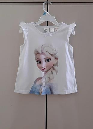Майка, футболка h&amp;m fronzen 98-104 размера.