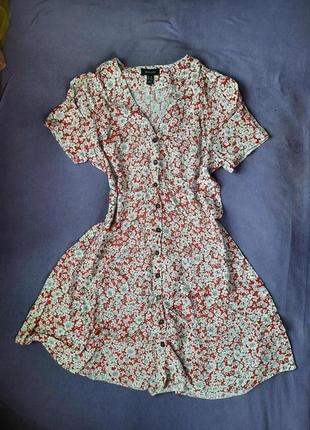 Летнее платье в цветочный принт