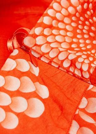 Легкая воздушная хлопковая ярко-оранжевая юбка monsoon5 фото