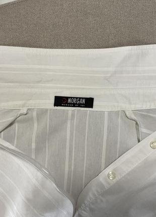 Сорочка morgan, блузка біла бавовна5 фото