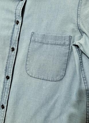 Mango jeans брендова сорочка блакитна котонова довгий рукав легка на всі сезони жіноча4 фото