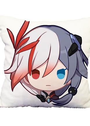 Подушка фу хуа хонкай импакт honkai impact двухсторонняя 25х25 см (y0017)