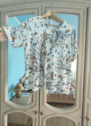 Блузка летняя с красивыми рукавами, люкс качество новое! из европы2 фото