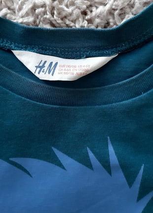 Стильна футболка h&m 110-116 розміру.6 фото