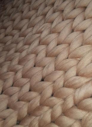 Супер популярный тёплый плед из шерсти мериноса5 фото