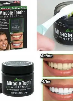 Засіб для відбілювання зубів miracle teeth whitener.2 фото