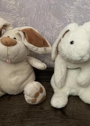 Мягкая игрушка заяц gund