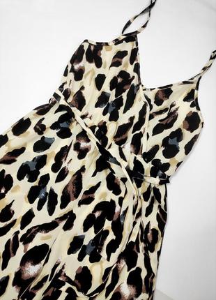 Комбинезон брючный на девочку в леопардовый животный принт свободного кроя от бренда zara 1522 фото