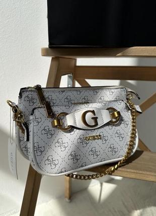 Сумка guess izzy с бронзовой фурнитурой