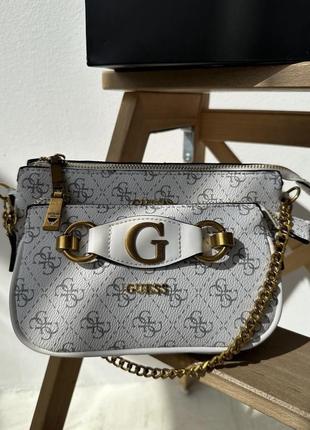 Сумка guess izzy з бронзовою фурнітурою2 фото