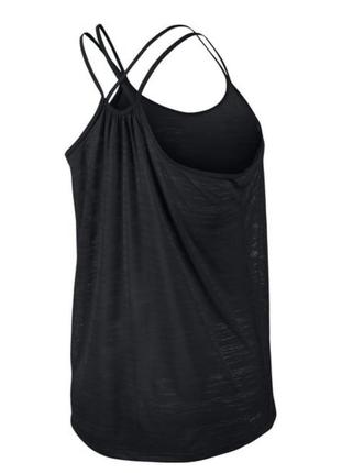 Спортивная майка nike tank top dri-fit cool breeze strappy black s3 фото