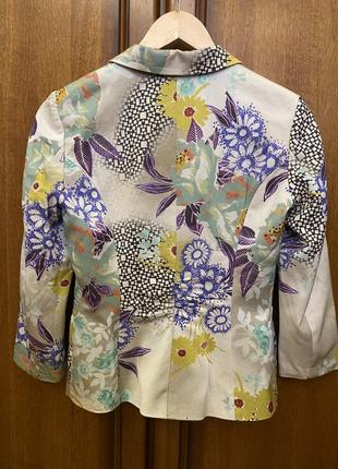 Пиджак с цветочным принтом eetro оригинал2 фото