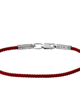 Срібний браслет 925 червона нитка серебряный браслет красная нить2 фото
