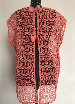 Женская элегантная кружевная накидка/блуза4 фото