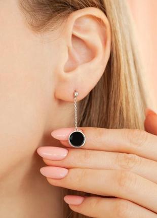 Серебряные серьги, пуссеты, подвески 925 серьги подвески2 фото