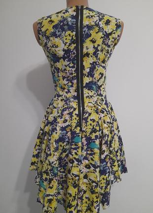 Квітчаста сукня з підкладом8 фото