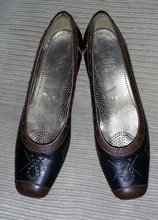 Кожаные туфли jenny by ara,размер 40 (26 cm) полнота g1 фото