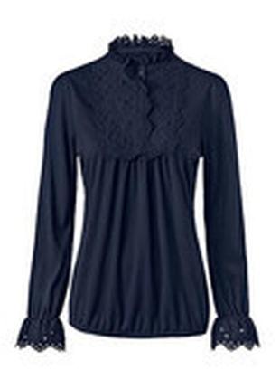 Блуза з чарівною вишивкою-макраме, р.: 44-46 (36/38 евро)1 фото