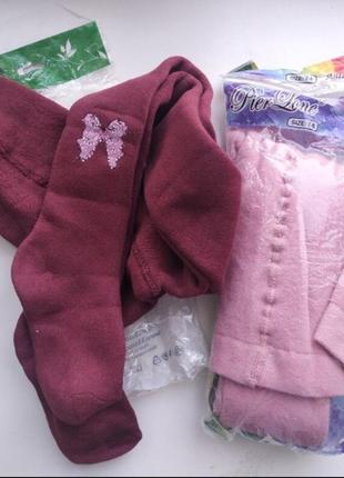 Теплые зимние колготы 6-8 р.