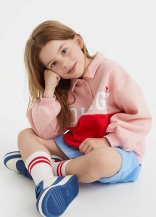 Красивий світшот светр на флісі всередині для дівчинки h&m4 фото