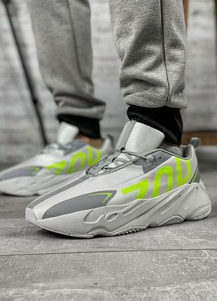 Sale! кроссовки мужские adidas yeezy 700 серые