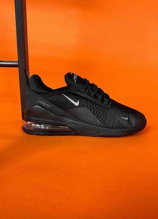 Мужские кроссовки летние сетка nike air max 270 black найк аир макс черне6 фото