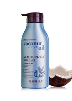 Безсульфатний зволожуючий шампунь luxliss moisturizing hair shampoo,500 мл