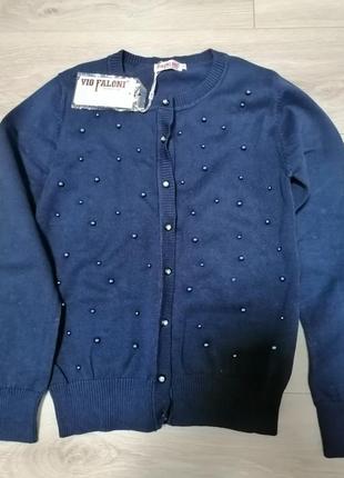 Кофта кашемірова синя нова