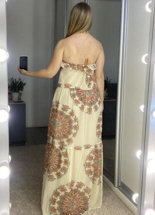 Нежное шифоновое платье в стиле бохо No154 фото