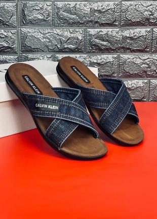 Чоловічі шльопанці calvin klein, тапки шльопки сланці новинка!1 фото