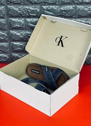 Чоловічі шльопанці calvin klein, тапки шльопки сланці новинка!8 фото